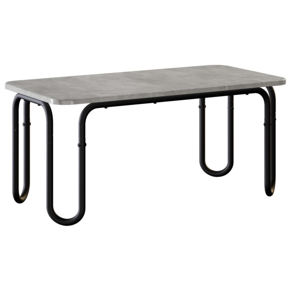 Produktbild för Kaffeebord Betonggrå 79,5 x 40 x 36 cm Konstruerat trä