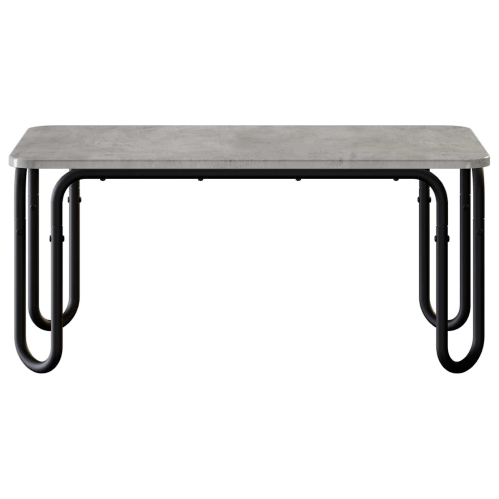 Produktbild för Kaffeebord Betonggrå 79,5 x 40 x 36 cm Konstruerat trä