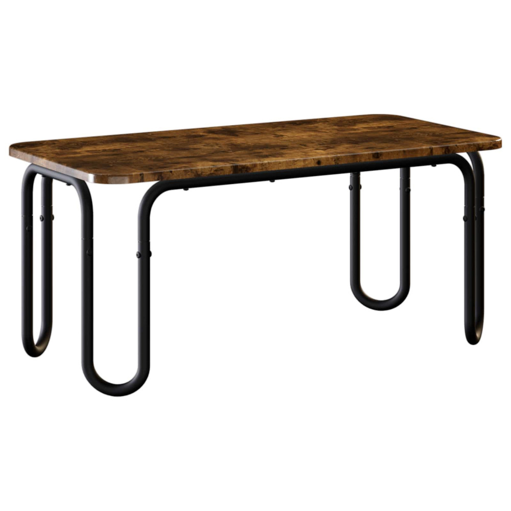 Produktbild för Kaffeebord Rökt ek 79,5 x 40 x 36 cm Konstruerat trä