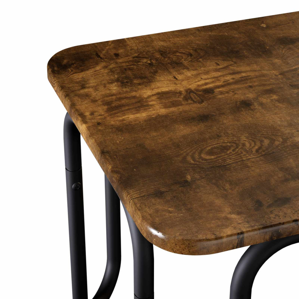 Produktbild för Kaffeebord Rökt ek 79,5 x 40 x 36 cm Konstruerat trä
