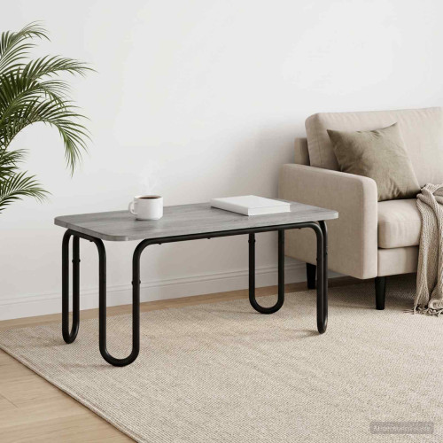 vidaXL Kaffeebord Grå Sonoma 79,5 x 40 x 36 cm Konstruerat trä