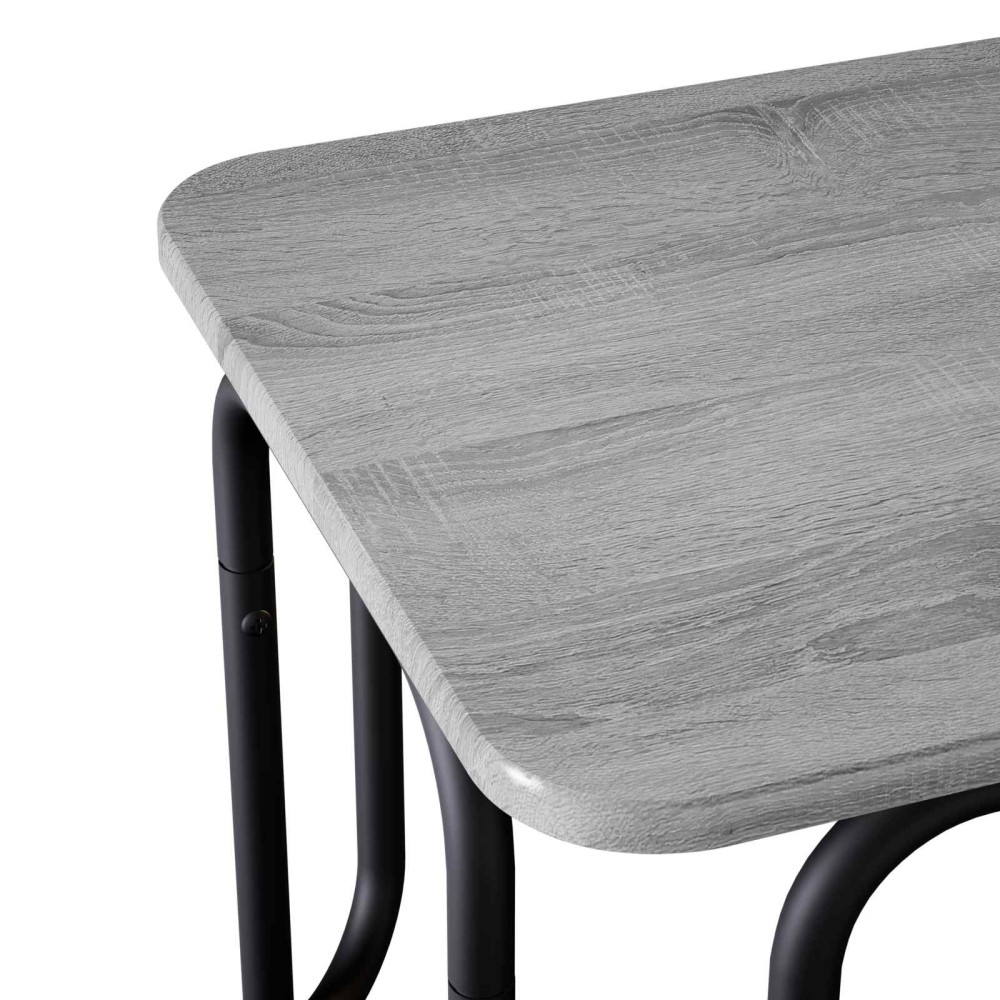 Produktbild för Kaffeebord Grå Sonoma 79,5 x 40 x 36 cm Konstruerat trä