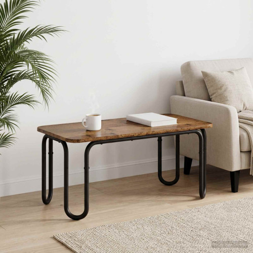 vidaXL Kaffeebord Gammalt trä 79,5 x 40 x 36 cm Konstruerat trä