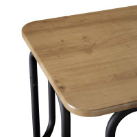 Produktbild för Kaffeebord Artisan-ek 79,5 x 40 x 36 cm Konstruerat trä