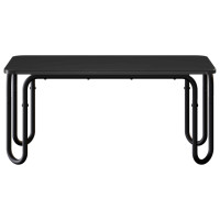 Produktbild för Kaffeebord Svart 100 x 50 x 45 cm Konstruerat trä