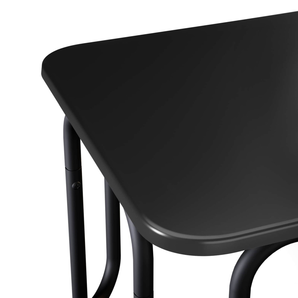 Produktbild för Kaffeebord Svart 100 x 50 x 45 cm Konstruerat trä