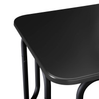 Produktbild för Kaffeebord Svart 100 x 50 x 45 cm Konstruerat trä