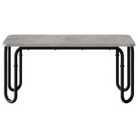 Produktbild för Kaffeebord Betonggrå 100 x 50 x 45 cm Konstruerat trä