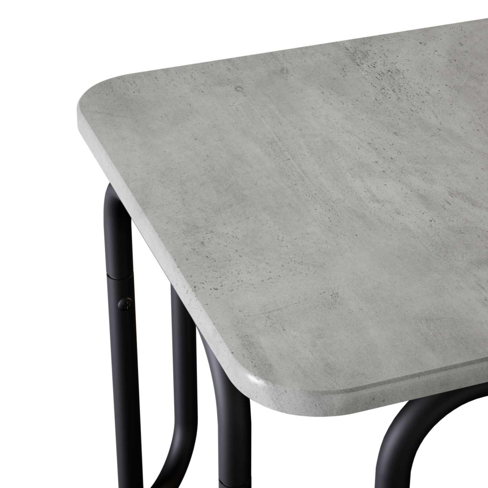 Produktbild för Kaffeebord Betonggrå 100 x 50 x 45 cm Konstruerat trä