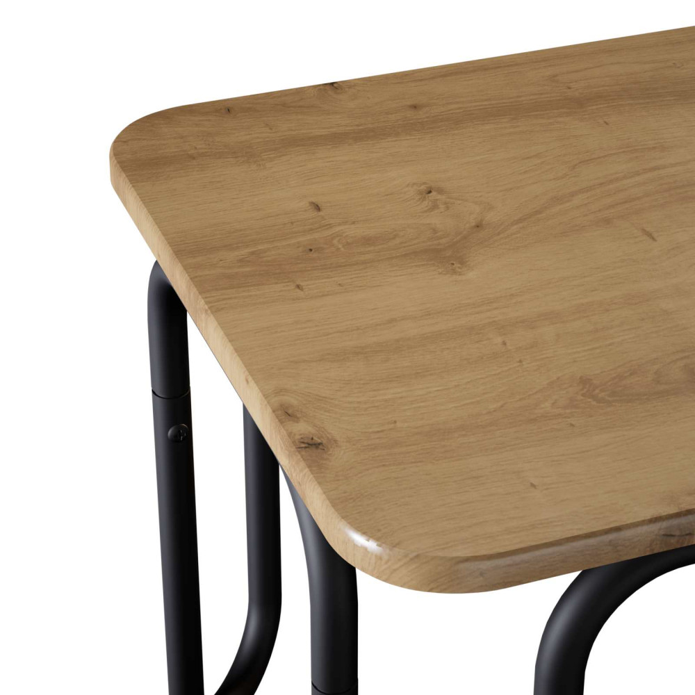 Produktbild för Kaffeebord Artisan-ek 100 x 50 x 45 cm Konstruerat trä