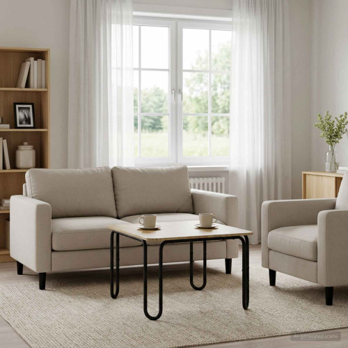 vidaXL Kaffeebord Sonoma-ek 79,5 x 79,5 x 45 cm Konstruerat trä