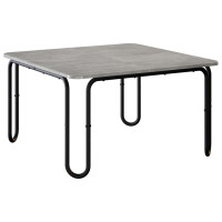 Produktbild för Kaffeebord Betonggrå 79,5 x 79,5 x 45 cm Konstruerat trä