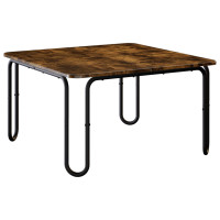 Produktbild för Kaffeebord Rökt ek 79,5 x 79,5 x 45 cm Konstruerat trä