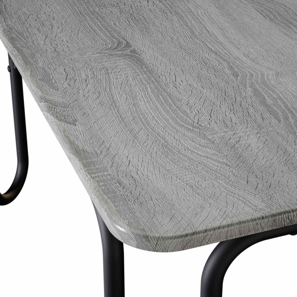 Produktbild för Kaffeebord Grå Sonoma 79,5 x 79,5 x 45 cm Konstruerat trä