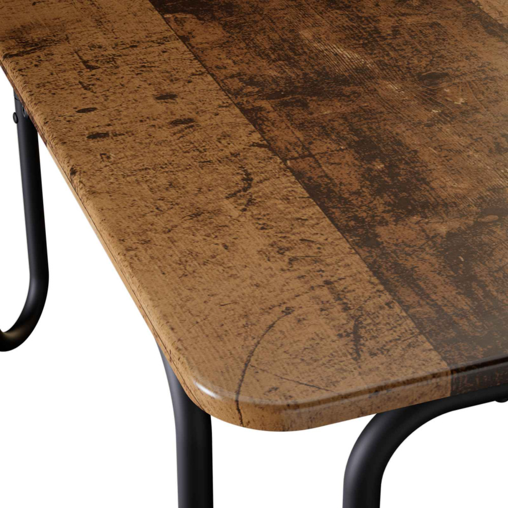 Produktbild för Kaffeebord Gammalt trä 79,5 x 79,5 x 45 cm Konstruerat trä