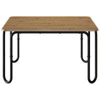Produktbild för Kaffeebord Artisan-ek 79,5 x 79,5 x 45 cm Konstruerat trä