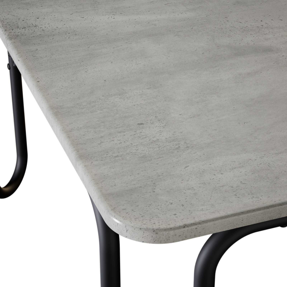 Produktbild för Kaffeebord Betonggrå 100 x 100 x 45 cm Konstruerat trä