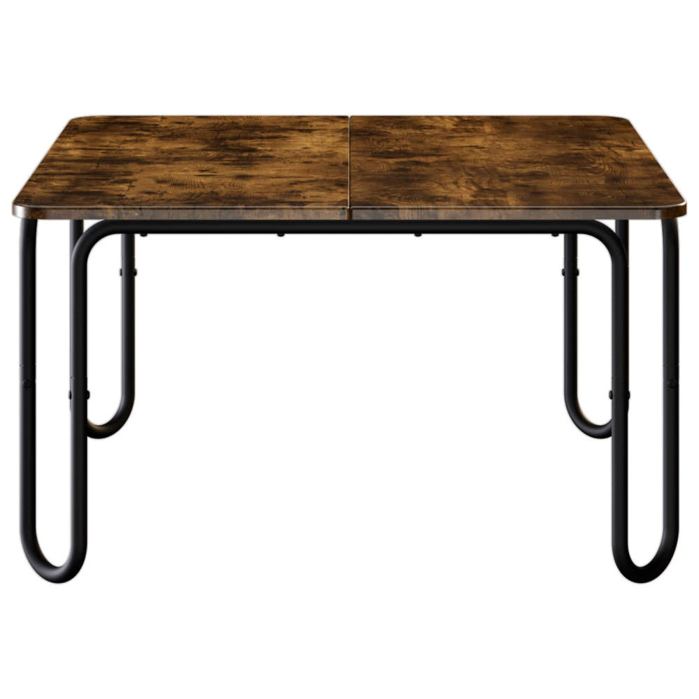 Produktbild för Kaffeebord Rökt ek 100 x 100 x 45 cm Konstruerat trä