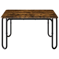 Produktbild för Kaffeebord Rökt ek 100 x 100 x 45 cm Konstruerat trä
