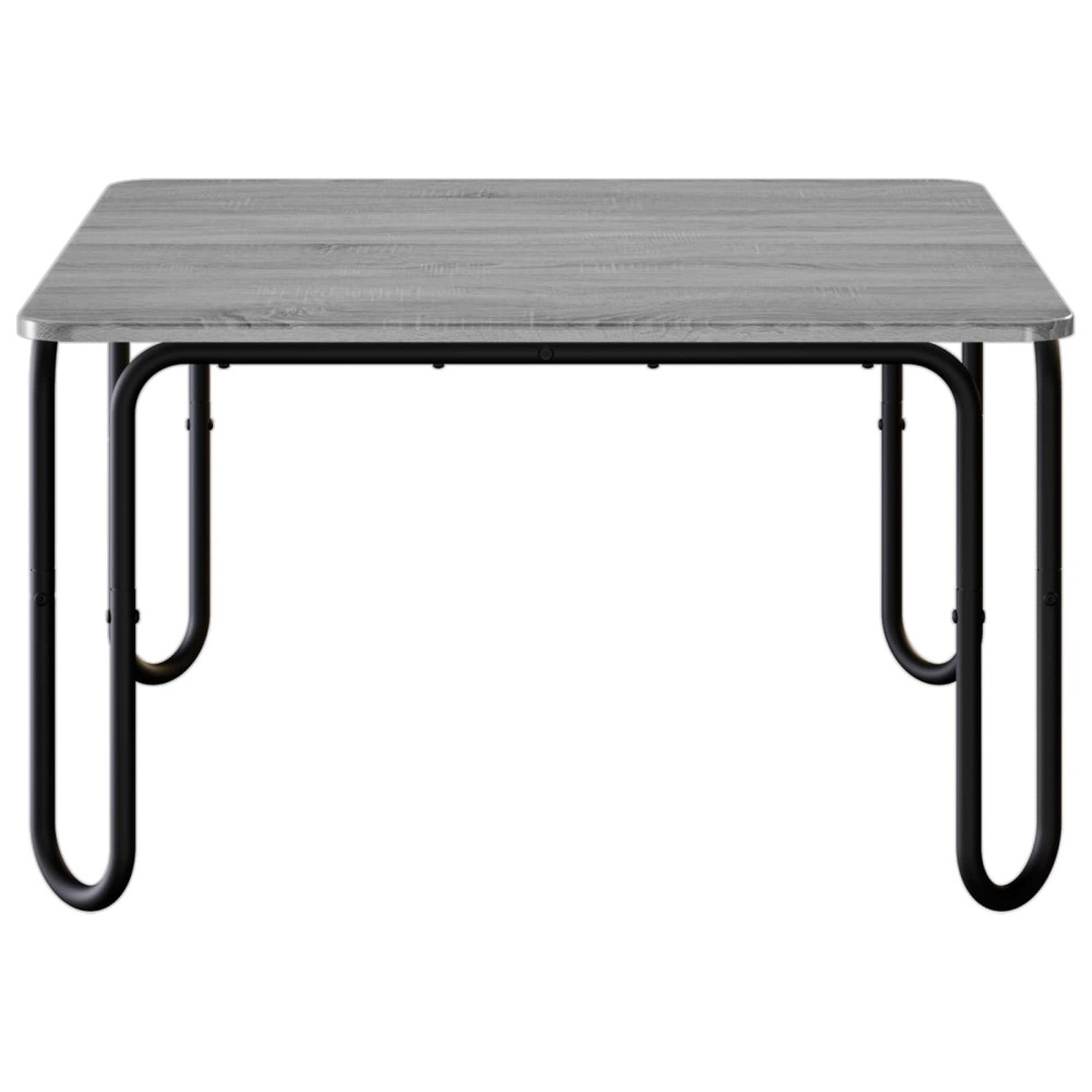 Produktbild för Kaffeebord Grå Sonoma 100 x 100 x 45 cm Konstruerat trä