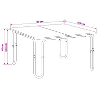 Produktbild för Kaffeebord Grå Sonoma 100 x 100 x 45 cm Konstruerat trä