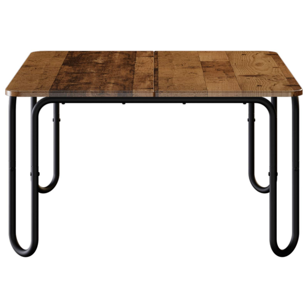 Produktbild för Kaffeebord Gammalt trä 100 x 100 x 45 cm Konstruerat trä