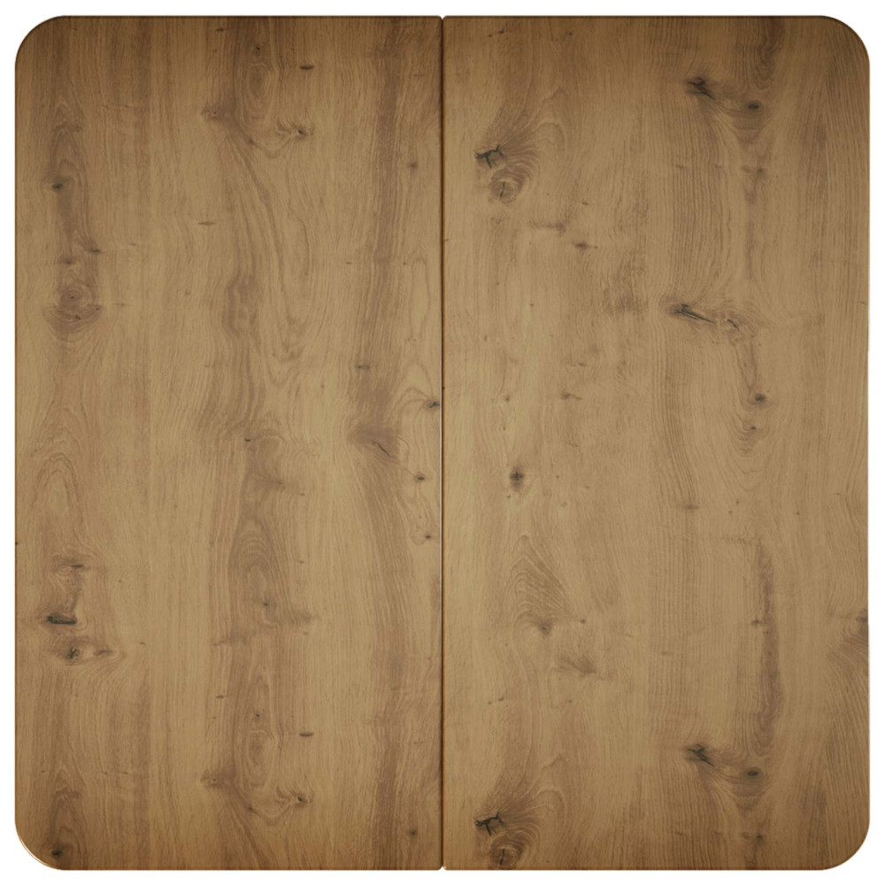 Produktbild för Kaffeebord Artisan-ek 100 x 100 x 45 cm Konstruerat trä