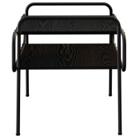 Produktbild för Kaffeebord Svart ek 70 x 50 x 51 cm Konstruerat trä