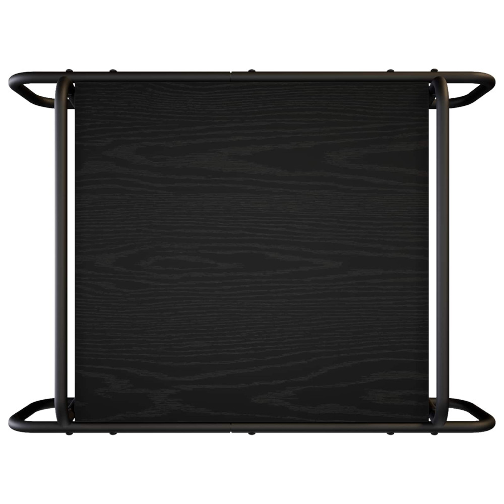Produktbild för Kaffeebord Svart ek 70 x 50 x 51 cm Konstruerat trä