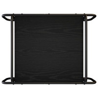 Produktbild för Kaffeebord Svart ek 70 x 50 x 51 cm Konstruerat trä