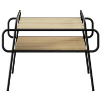 Produktbild för Kaffeebord Sonoma-ek 70 x 50 x 51 cm Konstruerat trä