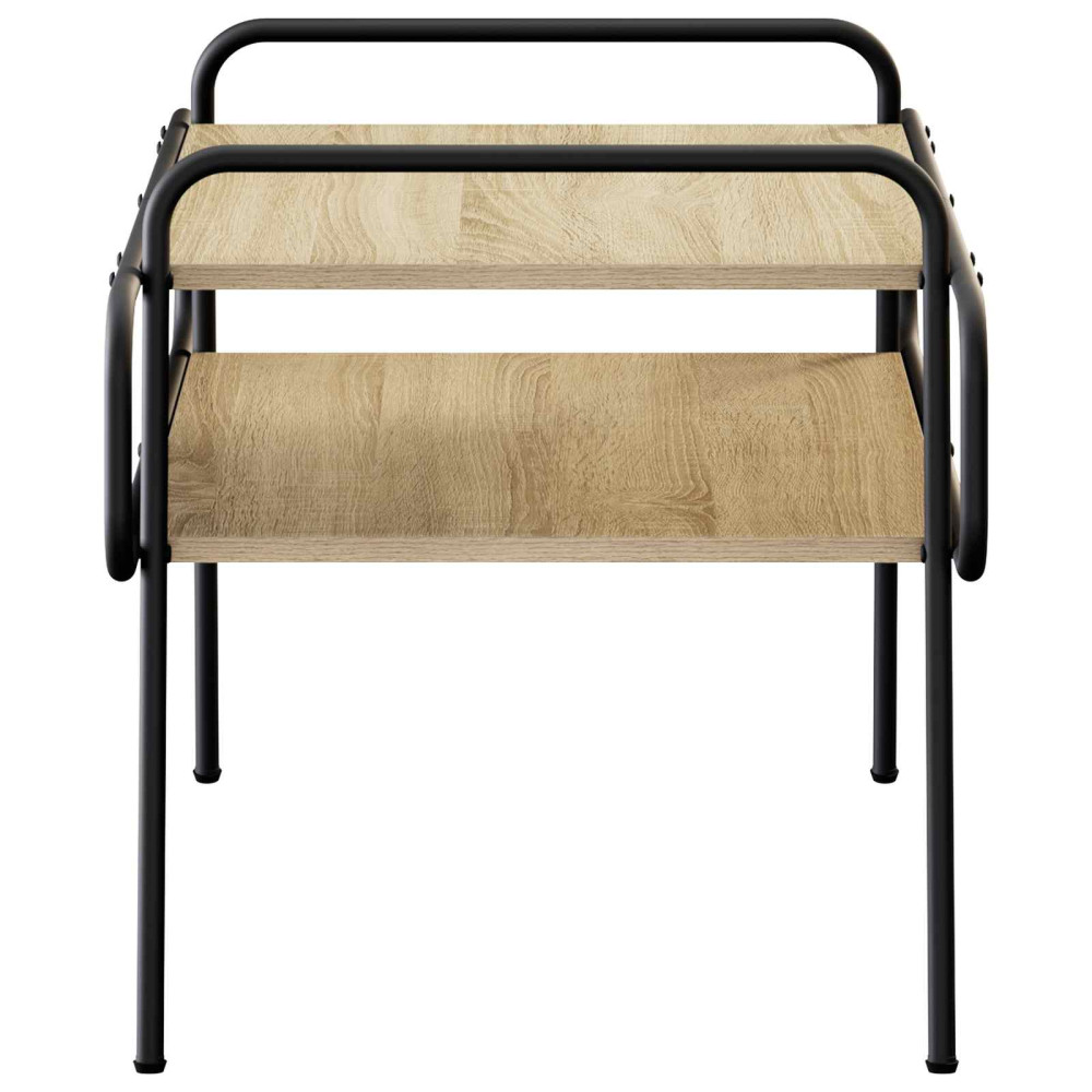 Produktbild för Kaffeebord Sonoma-ek 70 x 50 x 51 cm Konstruerat trä
