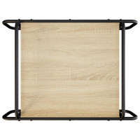 Produktbild för Kaffeebord Sonoma-ek 70 x 50 x 51 cm Konstruerat trä