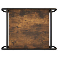 Produktbild för Kaffeebord Rökt ek 70 x 50 x 51 cm Konstruerat trä