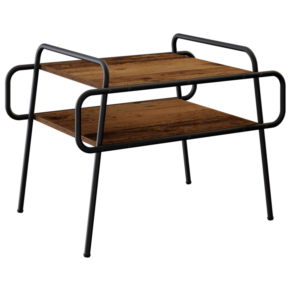 Produktbild för Kaffeebord Gammalt trä 70 x 50 x 51 cm Konstruerat trä