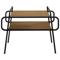 Produktbild för Kaffeebord Artisan-ek 70 x 50 x 51 cm Konstruerat trä