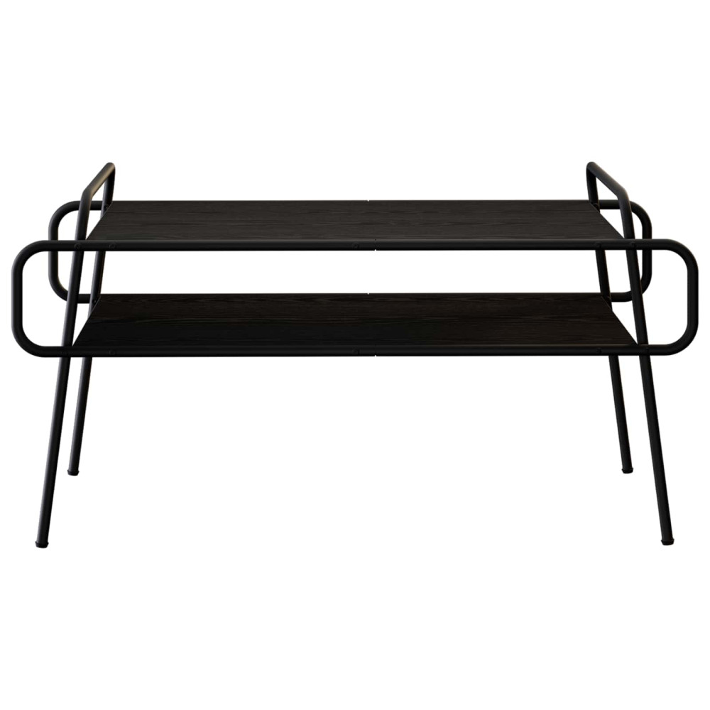 Produktbild för Kaffeebord Svart ek 100 x 50 x 51 cm Konstruerat trä