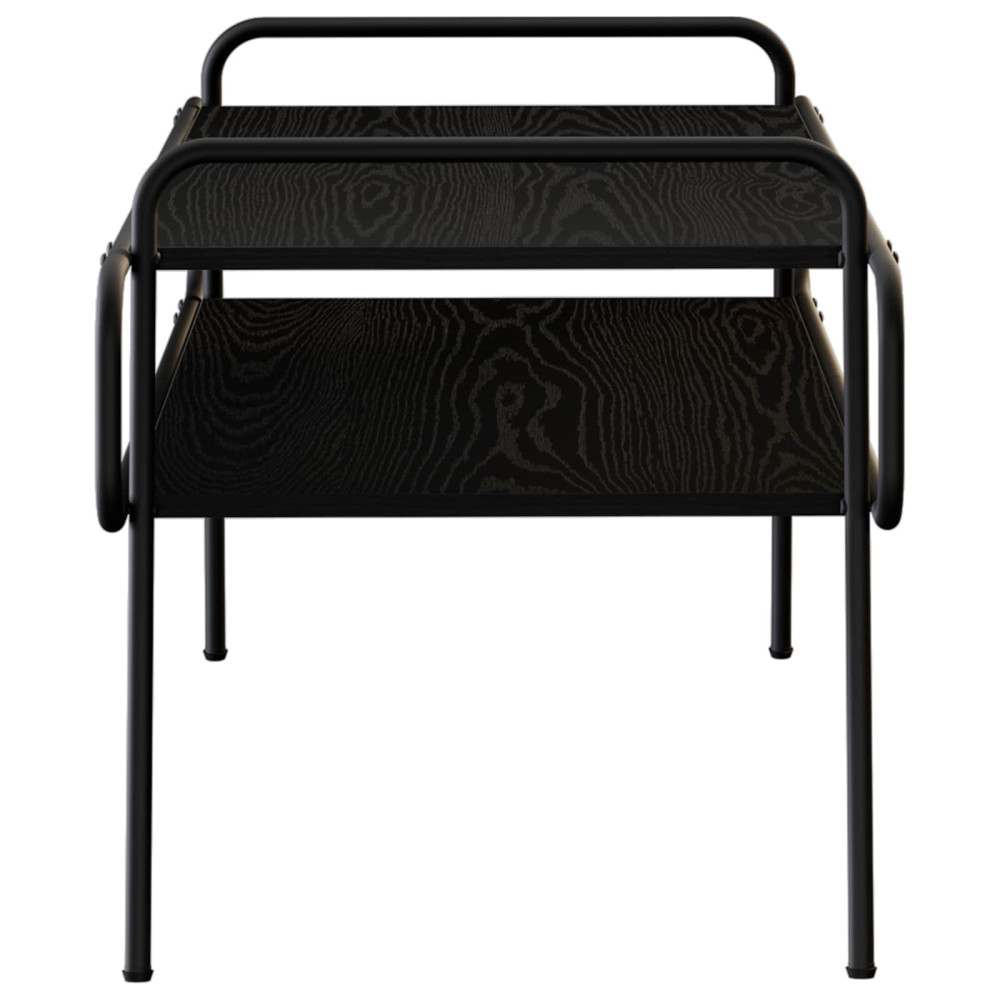 Produktbild för Kaffeebord Svart ek 100 x 50 x 51 cm Konstruerat trä