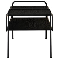 Produktbild för Kaffeebord Svart ek 100 x 50 x 51 cm Konstruerat trä