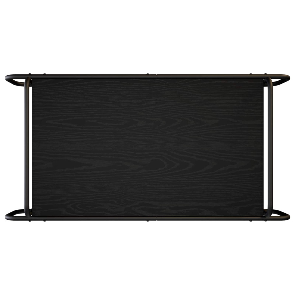 Produktbild för Kaffeebord Svart ek 100 x 50 x 51 cm Konstruerat trä