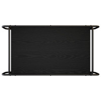 Produktbild för Kaffeebord Svart ek 100 x 50 x 51 cm Konstruerat trä
