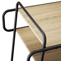 Produktbild för Kaffeebord Sonoma-ek 100 x 50 x 51 cm Konstruerat trä