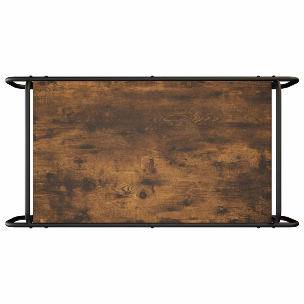Produktbild för Kaffeebord Rökt ek 100 x 50 x 51 cm Konstruerat trä
