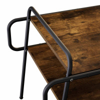 Produktbild för Kaffeebord Rökt ek 100 x 50 x 51 cm Konstruerat trä