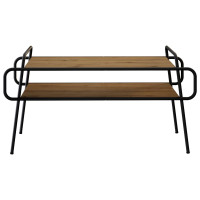 Produktbild för Kaffeebord Artisan-ek 100 x 50 x 51 cm Konstruerat trä