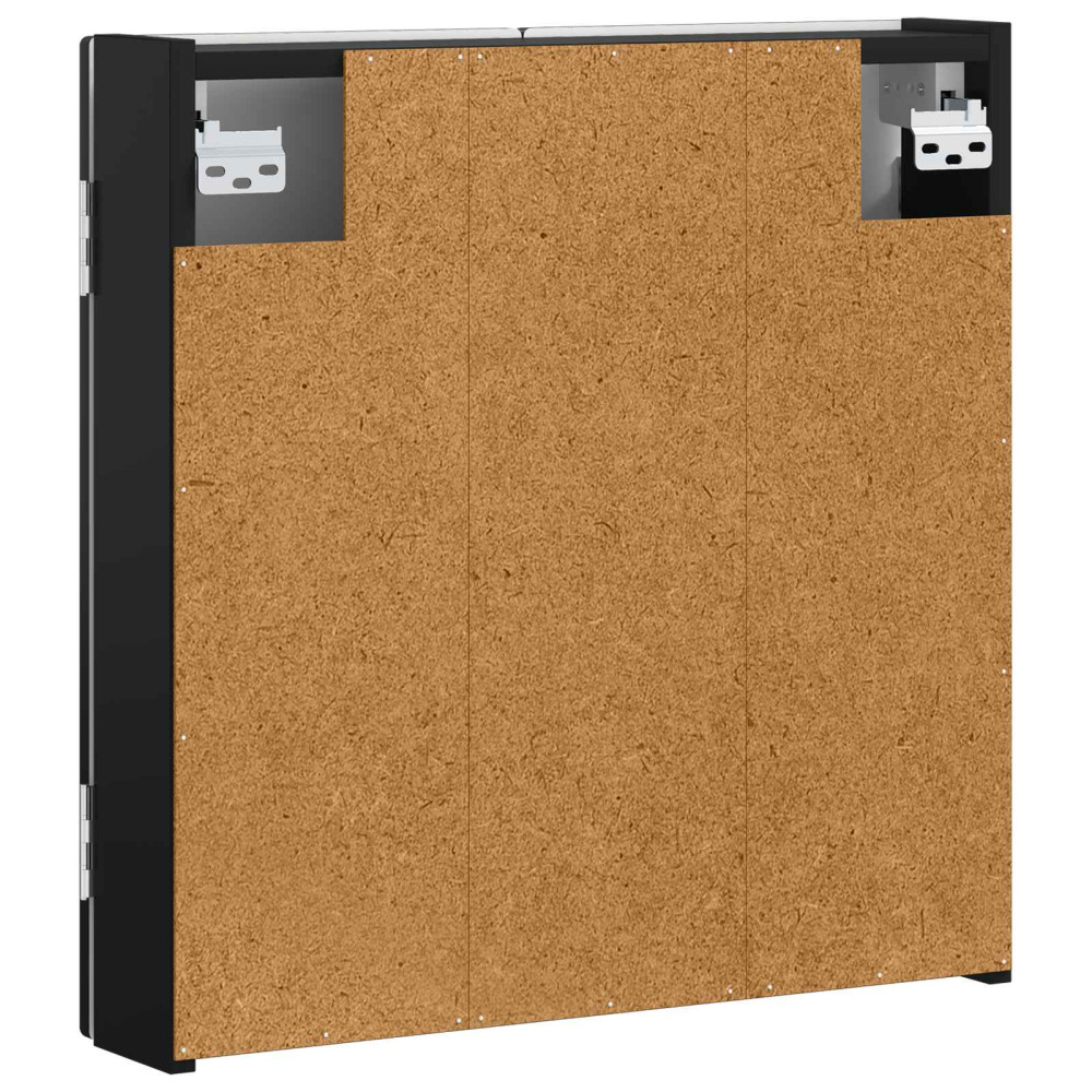 Produktbild för Darttavla Skåp HAARLEM Svart 52,5 x 10,5 x 53,5 cm