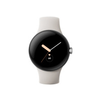 Produktbild för Google Pixel Watch - polerat silver - smart klocka med band - chalk - 32 GB