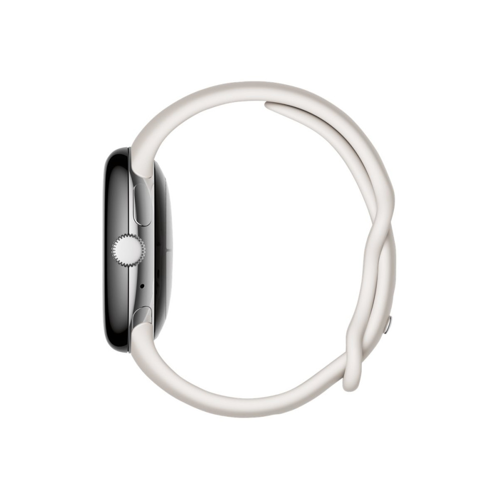 Produktbild för Google Pixel Watch - polerat silver - smart klocka med band - chalk - 32 GB