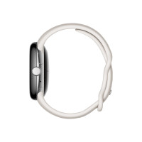 Produktbild för Google Pixel Watch - polerat silver - smart klocka med band - chalk - 32 GB