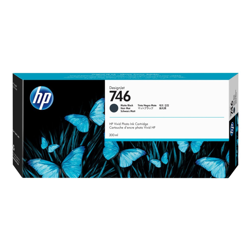 Produktbild för HP 746 - mattsvart - original - DesignJet - bläckpatron